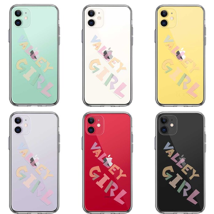 iPhone11 case clear Valley Girl girl bare- girl smartphone case side soft the back side hard hybrid -1