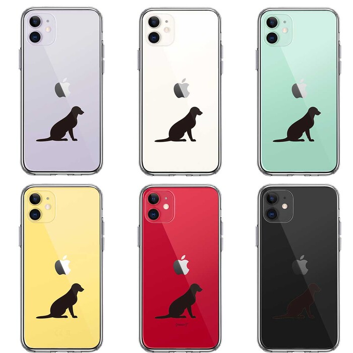 iPhone11 case clear dog Silhouette Rav Rado ruretoli bar 2 smartphone case side soft the back side hard hybrid -1