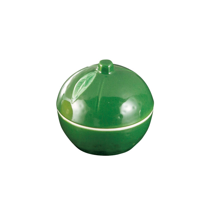 陶器 ゆず型珍味入 ゆず 黄色 緑 キッチン 容器 10セット : まるっと