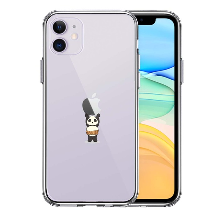 iPhone11 case clear Panda Apple weight ... volume smartphone case side soft the back side hard hybrid -0