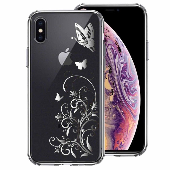 iPhoneX case iPhoneXS case floral & butterfly Grace ma ho case hybrid -0