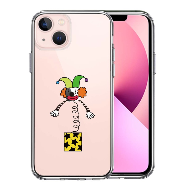 iPhone13 ケース クリアびっくり箱 スマホケース 側面ソフト 背面ハード ハイブリッド-0