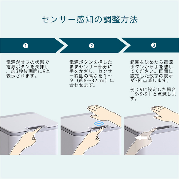 縦開き10L自動開閉ゴミ箱 SMCO-スモコ--5