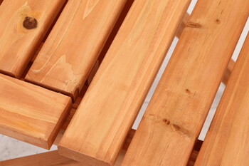 杉材BBQテーブル＆ベンチミニ コンロスペース付-17