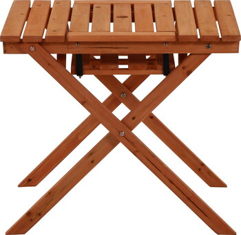 杉材BBQテーブル＆ベンチミニ コンロスペース付-4