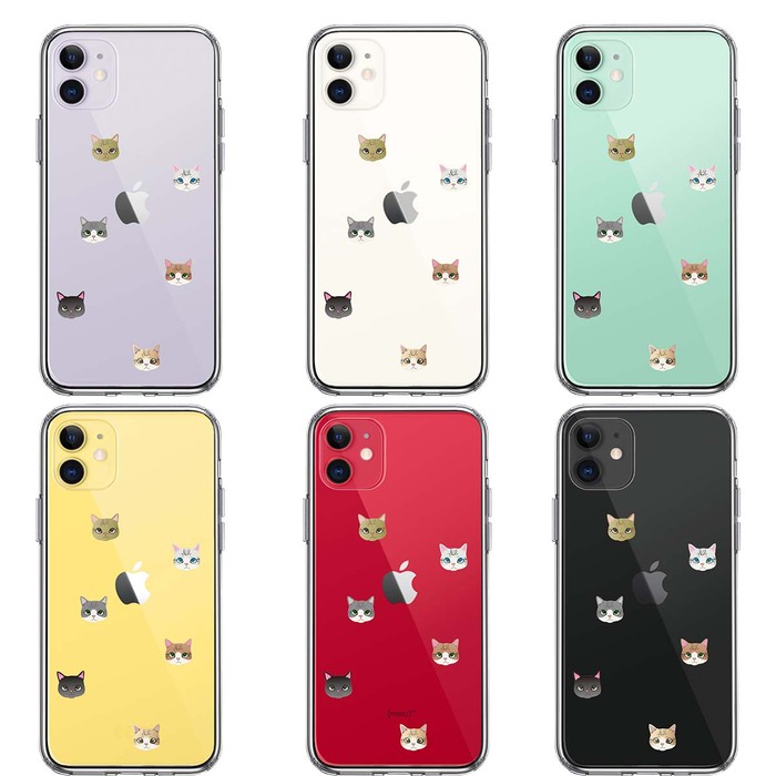 iPhone11 case clear .... cat ... smartphone case side soft the back side hard hybrid -1