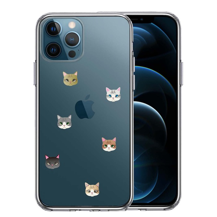 iPhone12Pro case clear .... cat ... smartphone case side soft the back side hard hybrid -0