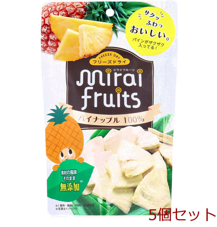 ミライフルーツ パイナップル 10g 5個セット-0