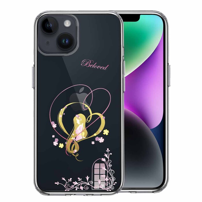 iPhone14 ケース クリア ラプンツェル 3 スマホケース 側面ソフト 背面ハード ハイブリッド-0