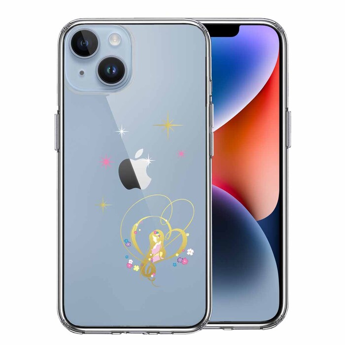 iPhone14 ケース クリア ラプンツェル 星 スマホケース 側面ソフト 背面ハード ハイブリッド-0