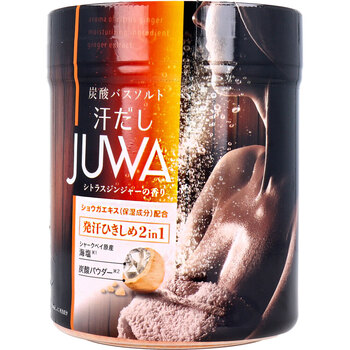 汗だし JUWA 炭酸バスソルト シトラスジンジャーの香り 500g 2個セット-1