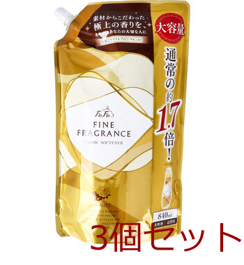 ファーファ ファインフレグランス ボーテ プライムフローラルの香り 柔軟剤 詰替用 840mL 3個セット-0
