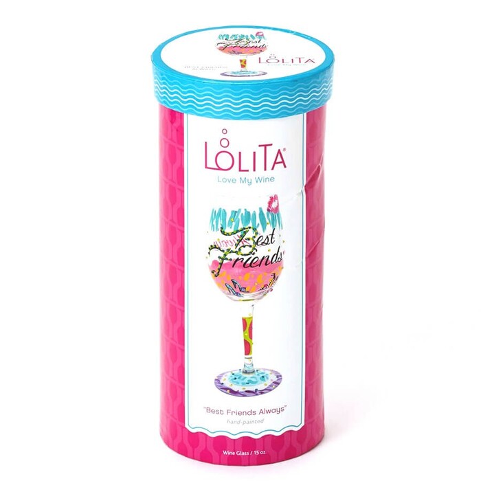 ワイングラス BEST FRIENDS ALWAYS Lolita ラッピング可-3