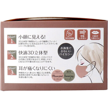  mask STYLE-ONnyu Anne sbai color Fit mask individual packing mauve pink 30 sheets insertion 5 set -3