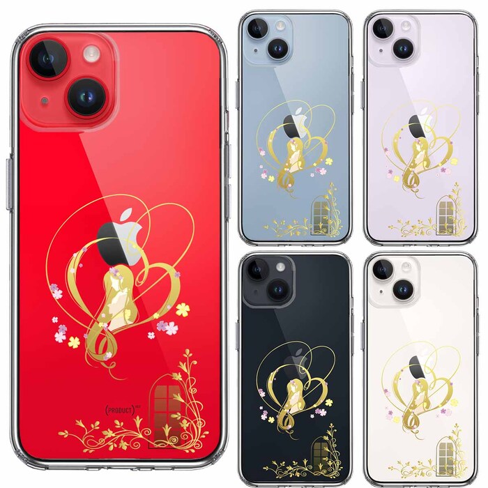 iPhone14Plus ケース クリアラプンツェル 1 スマホケース 側面ソフト 背面ハード ハイブリッド-1
