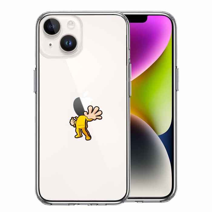 iPhone14Plus ケース クリア映画パロディ 天才 格闘家 スマホケース 側面ソフト 背面ハード ハイブリッド-0