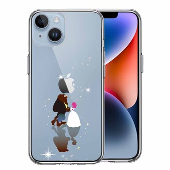 iPhone14Plus ケース クリアジャケット 美女と野獣 スマホケース 側面ソフト 背面ハード ハイブリッド-0