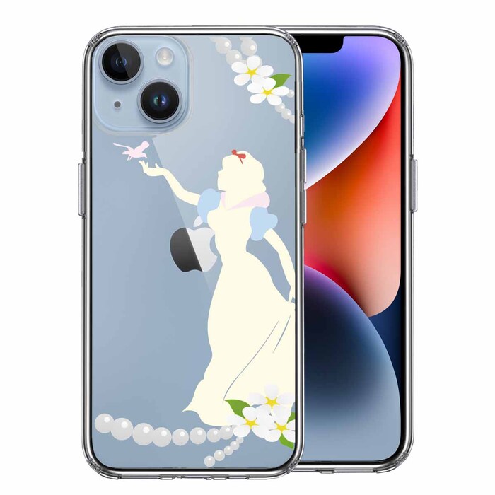 iPhone14Plus ケース クリア白雪姫 2 スマホケース 側面ソフト 背面ハード ハイブリッド-0