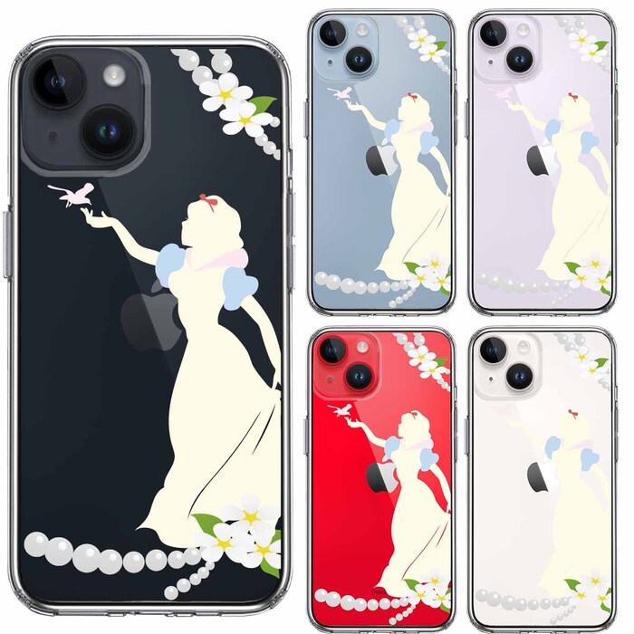iPhone14Plus ケース クリア白雪姫 2 スマホケース 側面ソフト 背面ハード ハイブリッド-1