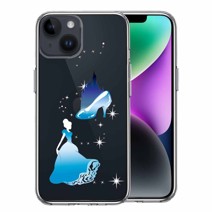 iPhone14Plus ケース クリアシンデレラ 1 スマホケース 側面ソフト 背面ハード ハイブリッド-0