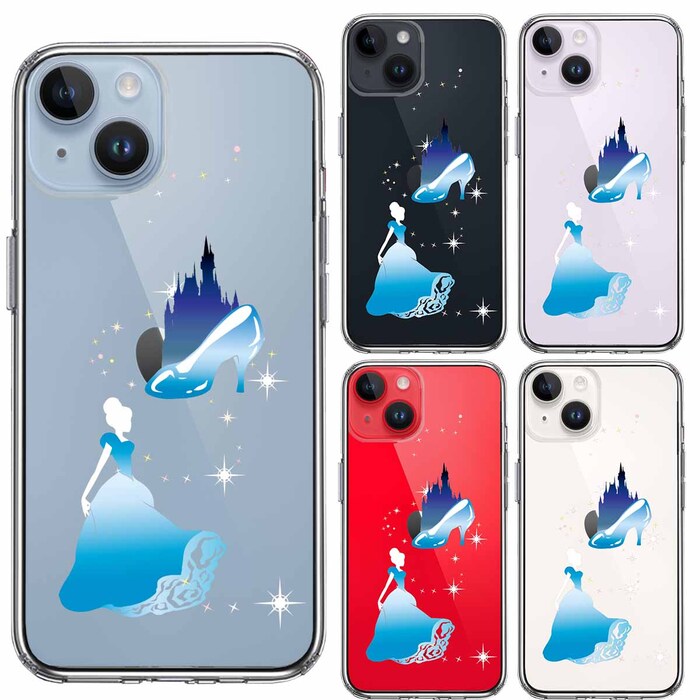 iPhone14Plus ケース クリアシンデレラ 1 スマホケース 側面ソフト 背面ハード ハイブリッド-1