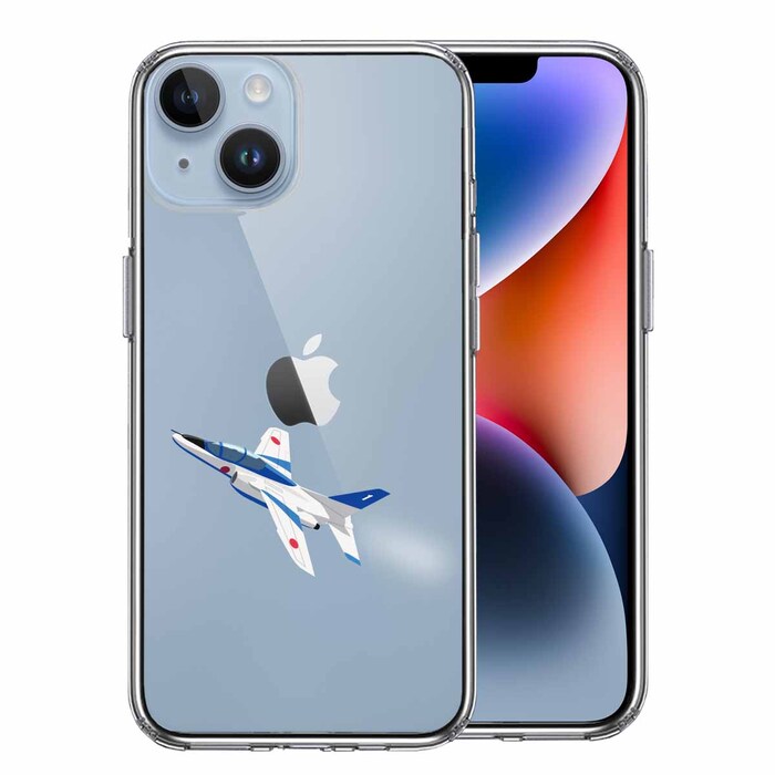 iPhone14Plus ケース クリアシェル ブルーインパルス 1号機 スマホケース 側面ソフト 背面ハード ハイブリッド-0
