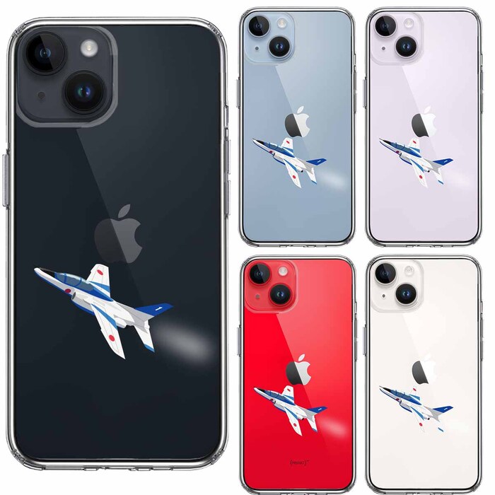 iPhone14Plus ケース クリアシェル ブルーインパルス 1号機 スマホケース 側面ソフト 背面ハード ハイブリッド-1