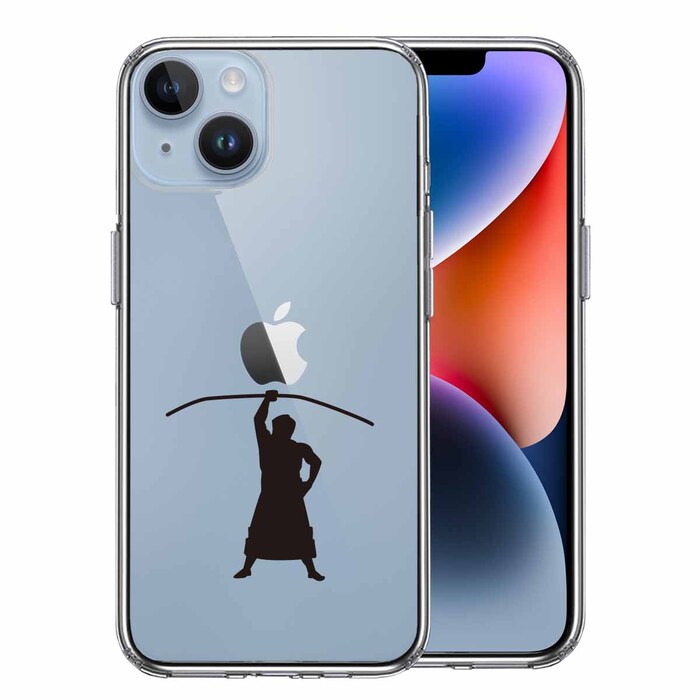 iPhone14Plus ケース クリア  おすもうさん 相撲 弓取り スマホケース 側面ソフト 背面ハード ハイブリッド-0