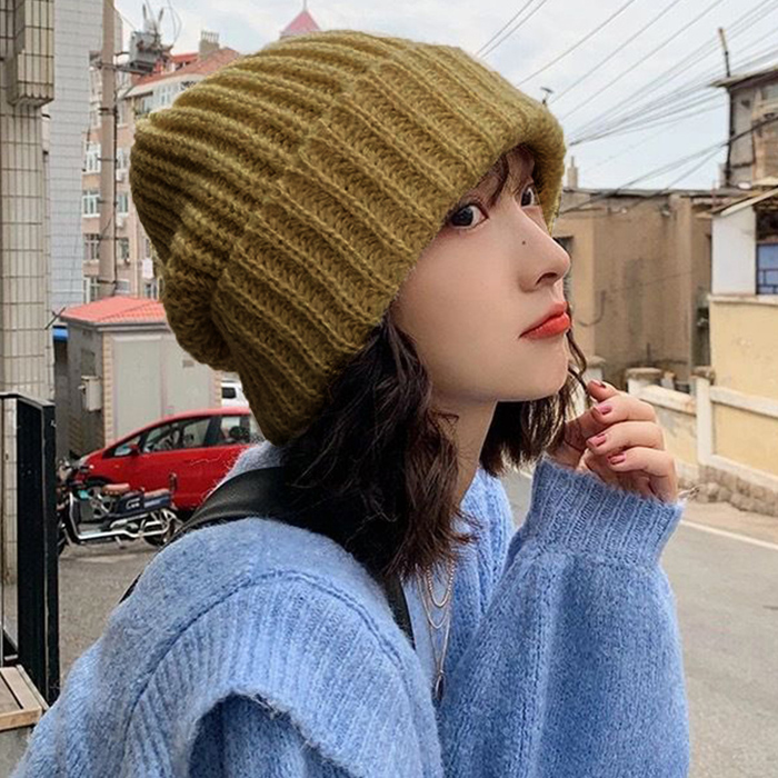 TODAYFUL ニット帽　黒　新品未使用 seventy seven(セブンティセブン)】knit cap (smile) ニット