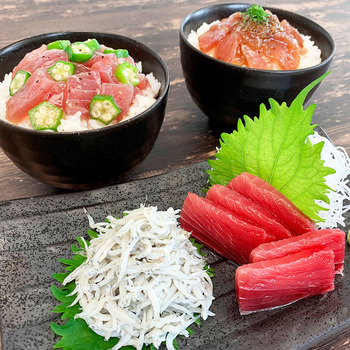 静岡 南鮪と鮪丼しらす詰合せ 二重包装可-0