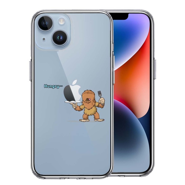 iPhone14Plus ケース クリアUMA ビッグフット 比婆ゴン ？ スマホケース 側面ソフト 背面ハード ハイブリッド-0