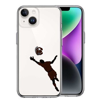 iPhone14Plus ケース クリアサッカー スーパーセーブ スマホケース 側面ソフト 背面ハード ハイブリッド-0