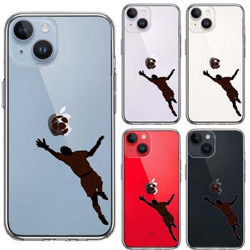 iPhone14Plus ケース クリアサッカー スーパーセーブ スマホケース 側面ソフト 背面ハード ハイブリッド-1