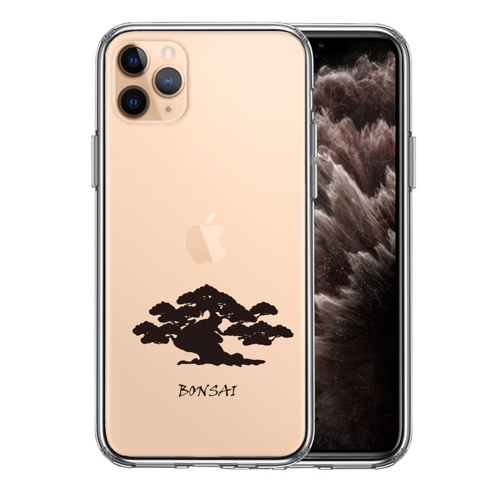 iPhone11pro ケース クリア 盆栽 BONSAI