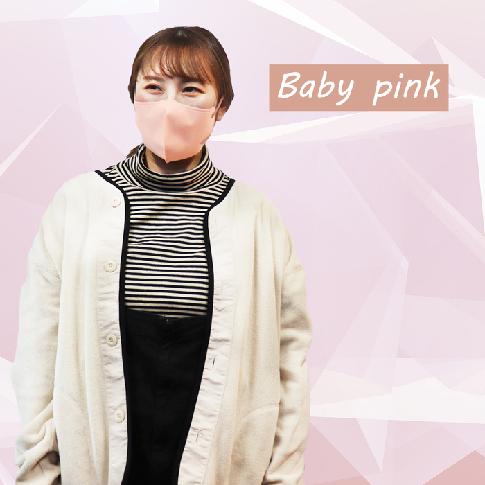 3D立体マスク スマートタイプ バイカラー ベビーピンク ふつうサイズ 10枚入 8セット-3