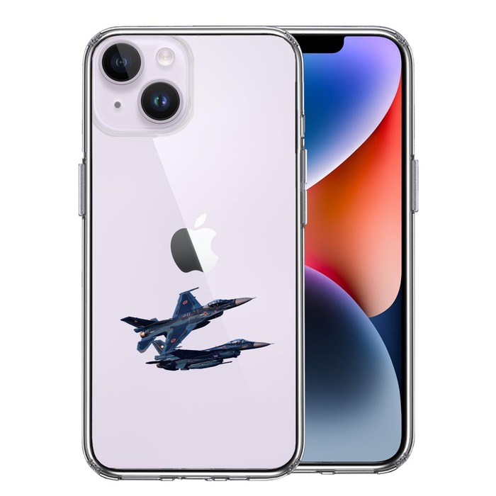 iPhone14Plus ケース クリア戦闘機 F 2A VIPER ZERO スマホケース 側面ソフト 背面ハード ハイブリッド-0