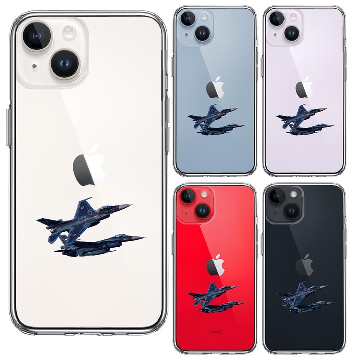 iPhone14Plus ケース クリア戦闘機 F 2A VIPER ZERO スマホケース 側面ソフト 背面ハード ハイブリッド-1