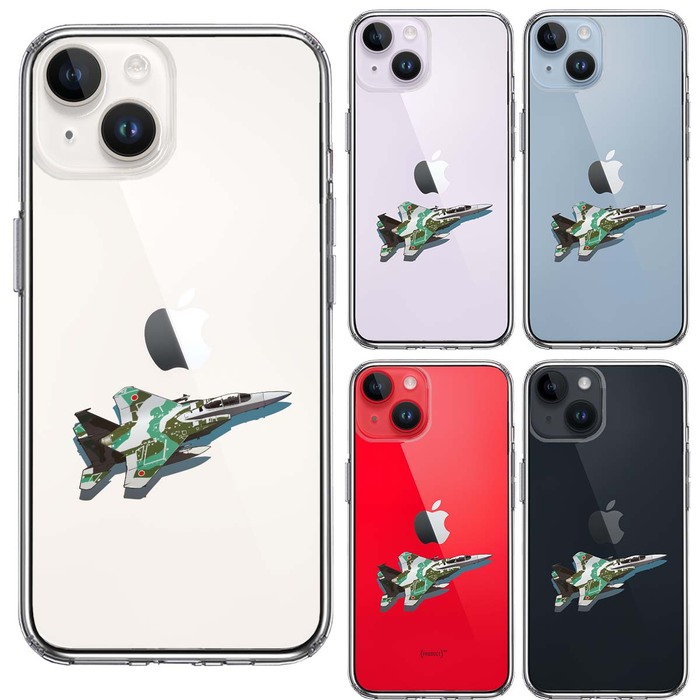 iPhone14 ケース クリア 航空自衛隊 F 15J アグレッサー2 スマホケース 側面ソフト 背面ハード ハイブリッド-1