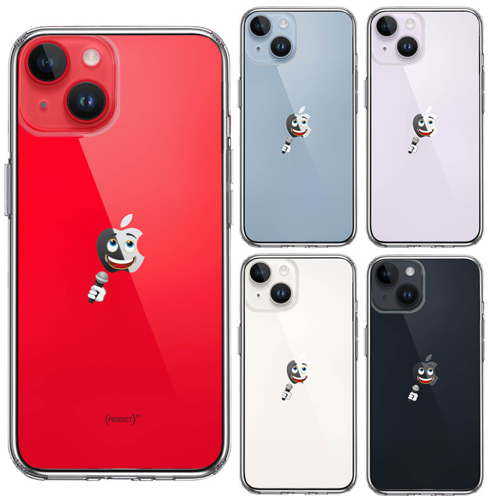 iPhone14 ケース クリア ヴォーカリスト スマホケース 側面ソフト 背面ハード ハイブリッド-1