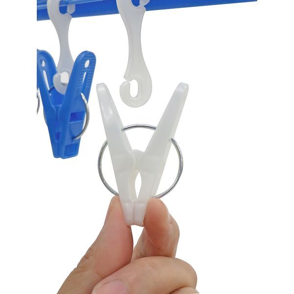  small clotheshorse hanger 24P blue 3 piece set -3
