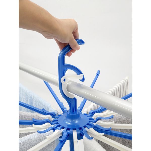  Short hook parasol hanger blue 2 piece set -5