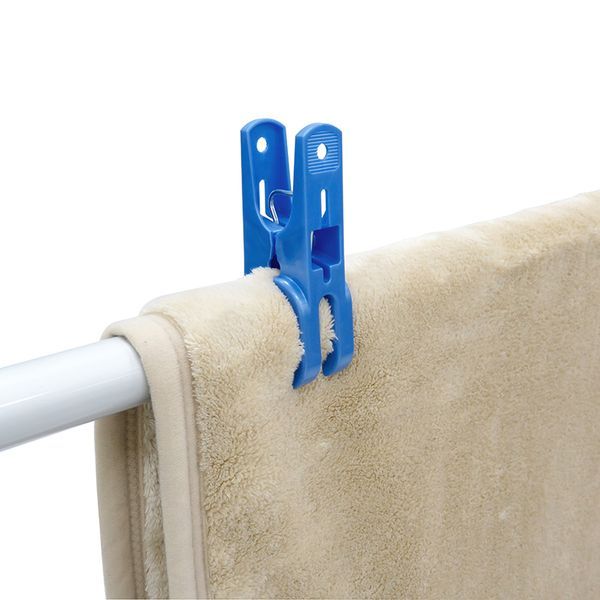  blanket hanger clothespin 2P blue 12 piece set -2