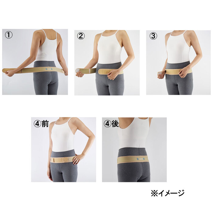 皮膚感覚 腰naossサポーター ブラック M L-5