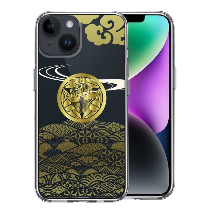 iPhone14Plus ケース クリア上杉 謙信 戦国武将 スマホケース 側面ソフト 背面ハード ハイブリッド-0