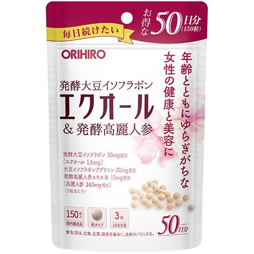 オリヒロ エクオール＆発酵高麗人参徳用-0