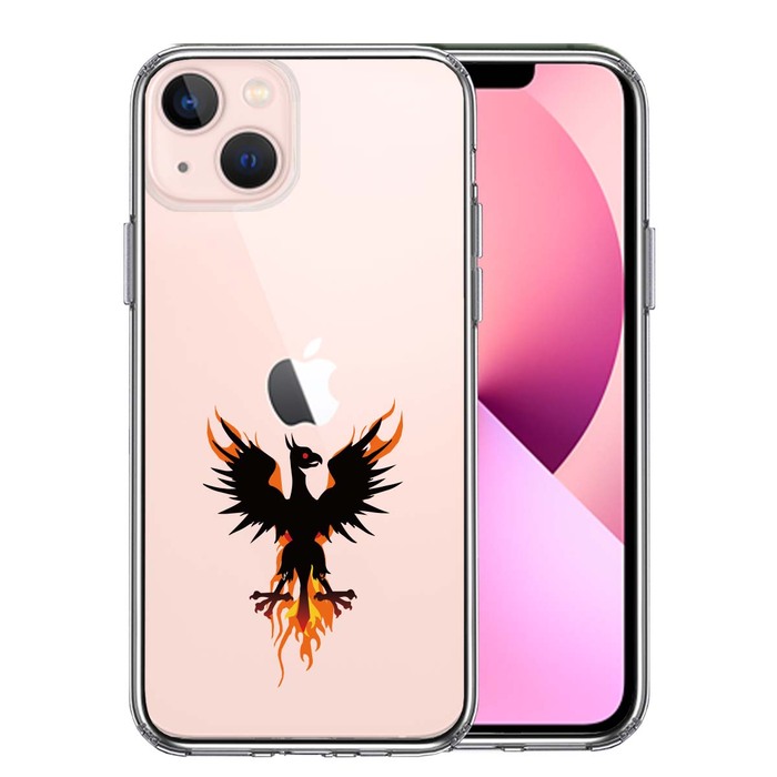 iPhone13mini ケース クリア幻獣 ドラゴン スマホケース 側面ソフト 背面ハード ハイブリッド-0