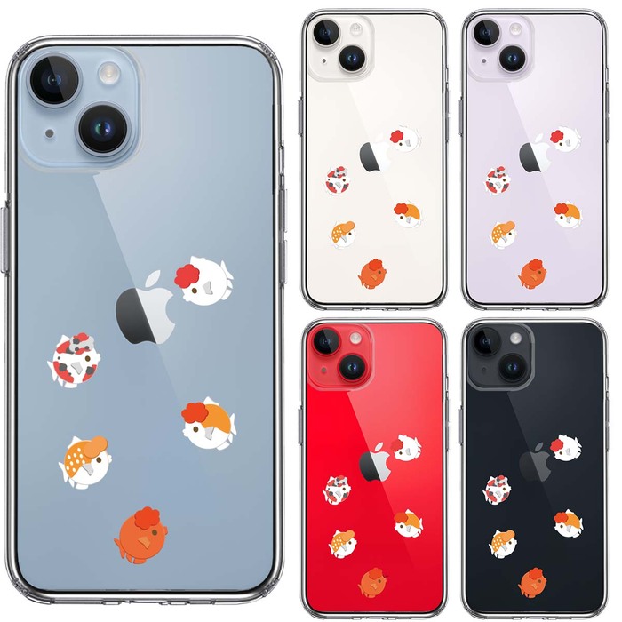 iPhone14 ケース クリア 金魚 らんちゅう スマホケース 側面ソフト 背面ハード ハイブリッド -1