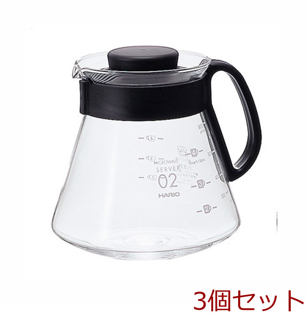 V60 range server 600 black 3 piece set -0