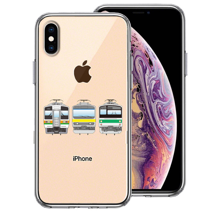 iPhoneX case iPhoneXS case clear iron Chan The Rail Fan railroad mania smartphone case side soft the back side hard hybrid -0