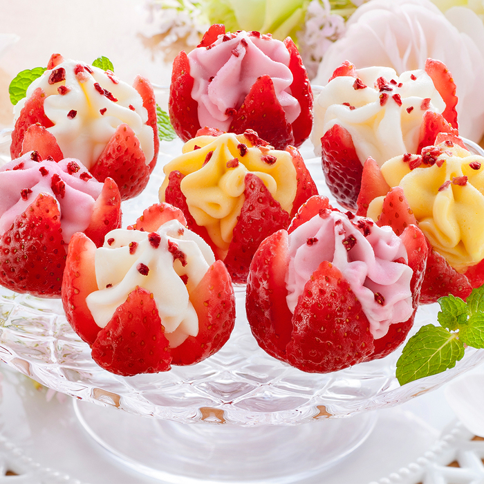  Hakata .... flower strawberry. ice 3 kind total 10 piece. . correspondence possible -1
